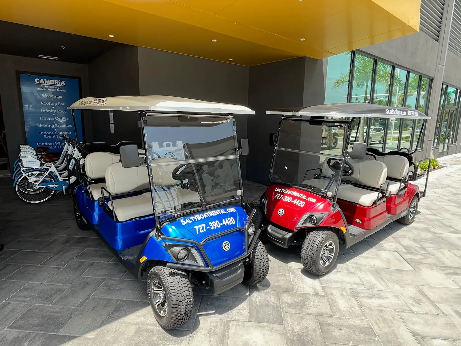 Boats at Cambria Hotel Marina, Madeira Beach